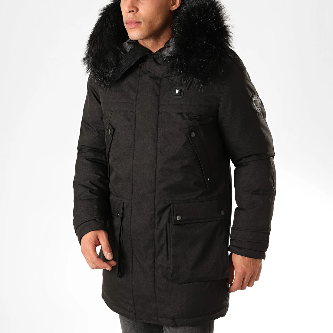 Sortie ✔️ Parka Fourrure Chauffante Antartic Noir de Comme Des Loups 🎁 5 Sortie ✔️ Parka Fourrure Chauffante Antartic Noir de Comme Des Loups 🎁 – Image 3