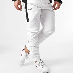 Promo ⭐ Ensemble De Survetement Bronx Blanc Noir de Comme Des Loups ⭐ -Comme Des Loups Soldes comme des loups 250630 BRONX WHITE BLACK 20210222T152517 05