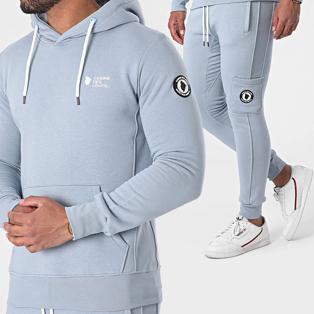 Promo 🧨 Ensemble De Survêtement Manhattan Bleu Clair de Comme Des Loups 😉 3 Promo 🧨 Ensemble De Survêtement Manhattan Bleu Clair de Comme Des Loups 😉