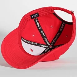 Tout neuf ❤️ Casquette Atlanta Rouge de Comme Des Loups 🛒 -Comme Des Loups Soldes comme des loups 270574 ATLANTA BASEBALL RED 20210621T120203 04
