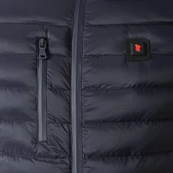 Nouveau 🎁 Doudoune Chauffante Capuche Meribel Premium Bleu Marine de Comme Des Loups ⭐ -Comme Des Loups Soldes comme des loups 278458 MERIBEL BATTERIE STAR CARBON NAVY 20210820T083054 04