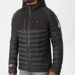 Coupon 😍 Doudoune Chauffante Capuche Aspen Premium Noir de Comme Des Loups 🛒