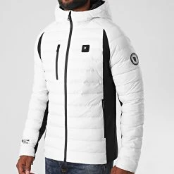 Sortie 😍 Doudoune Chauffante Capuche Meribel Premium Blanc de Comme Des Loups 🧨