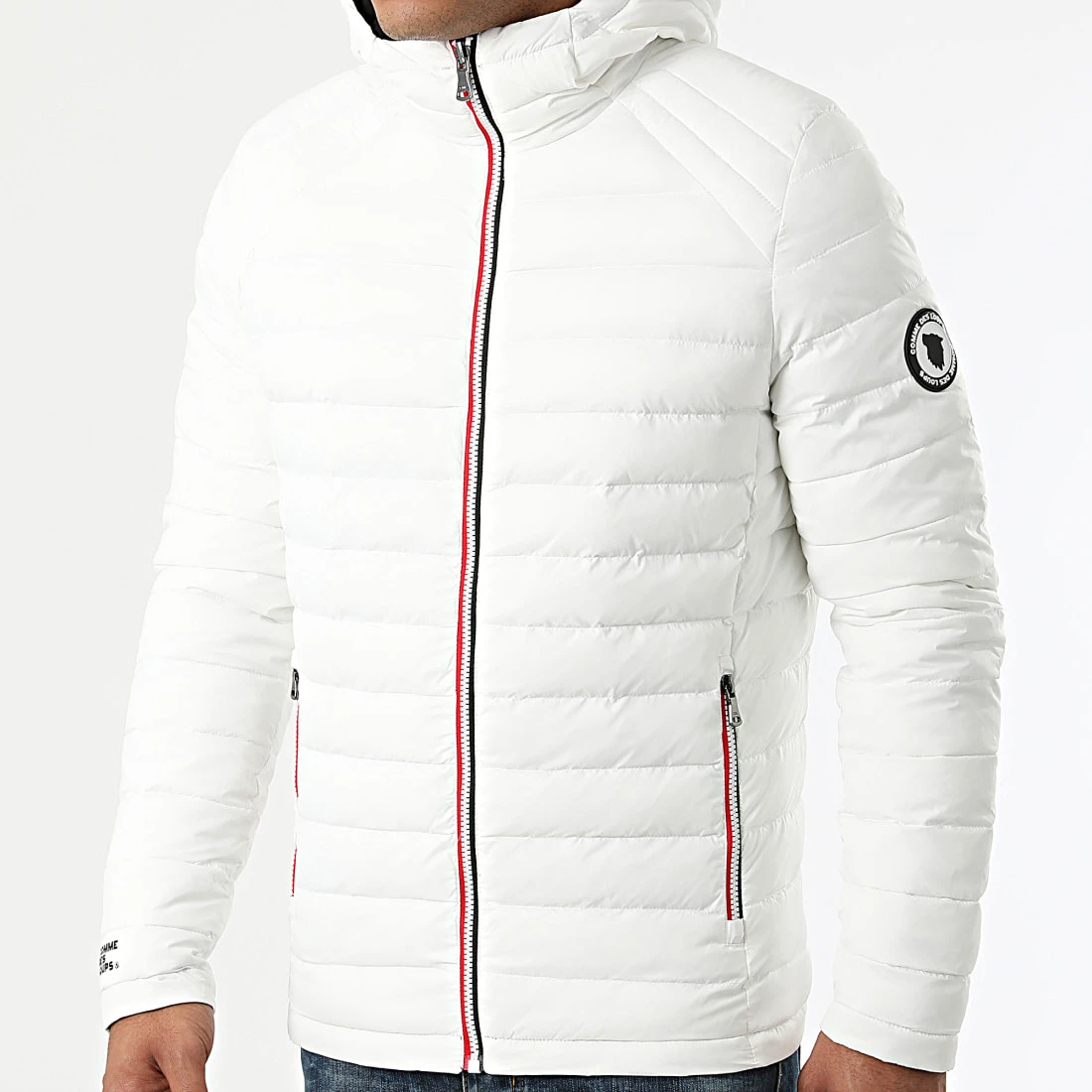 Meilleure vente 🔥 Doudoune Réversible Matelassée Rome Blanc Noir de Comme Des Loups 🌟 4 Meilleure vente 🔥 Doudoune Réversible Matelassée Rome Blanc Noir de Comme Des Loups 🌟 – Image 2