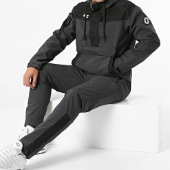 Promo 😀 Ensemble De Survêtement Harlem Gris Anthracite de Comme Des Loups ⭐