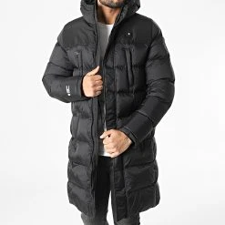 Remise 🥰 Doudoune Longue Chauffante Alaska Noir de Comme Des Loups ⭐