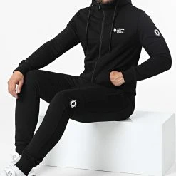 Offres 👏 Ensemble De Survêtement Manhattan Noir de Comme Des Loups 🎁