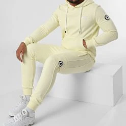 Meilleure affaire ⭐ Ensemble De Survêtement Manhattan Jaune Clair de Comme Des Loups 💯