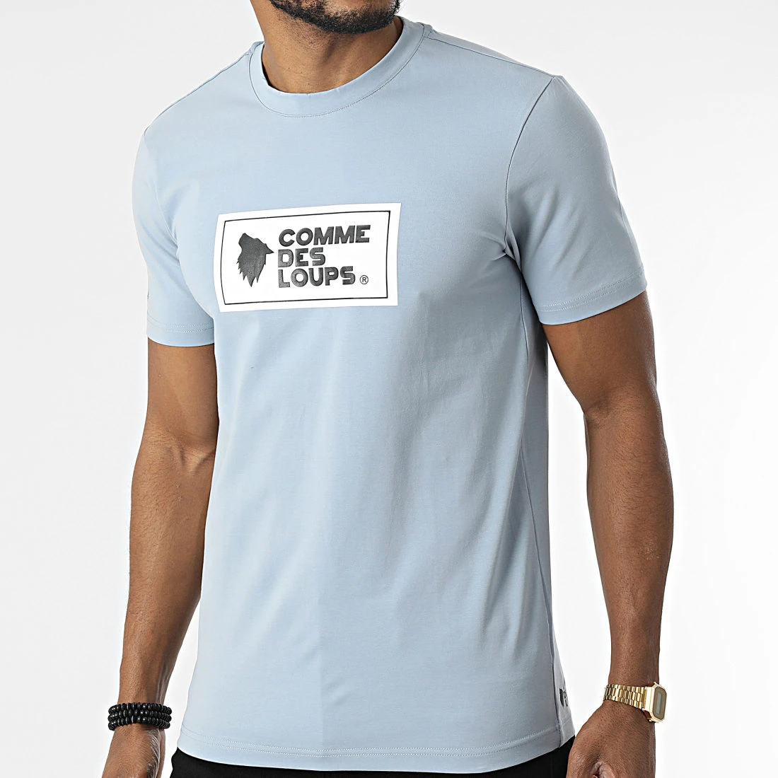 Remise 😉 Tee Shirt Genova Bleu Clair de Comme Des Loups 😍 3 Remise 😉 Tee Shirt Genova Bleu Clair de Comme Des Loups 😍