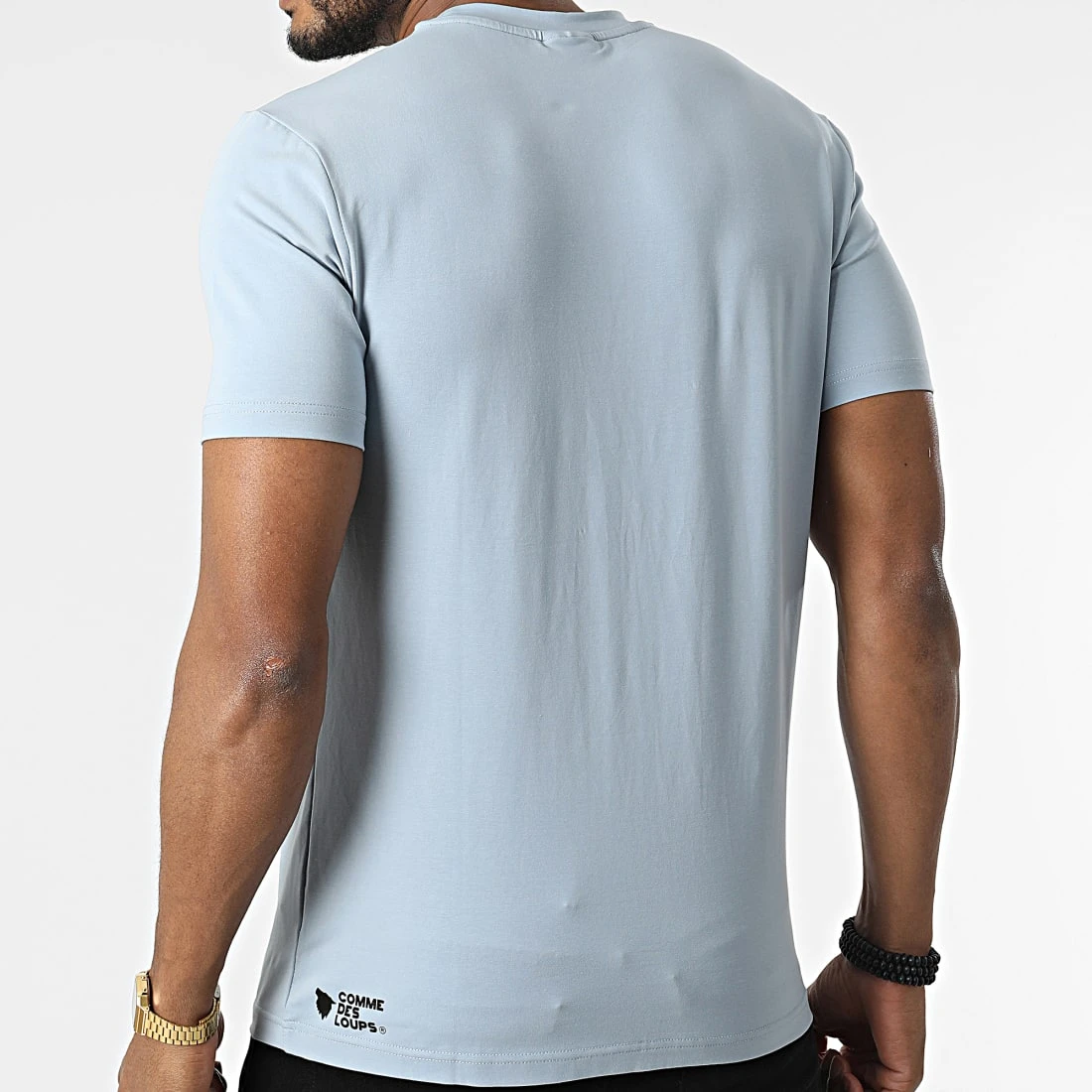 Remise 😉 Tee Shirt Genova Bleu Clair de Comme Des Loups 😍 6 Remise 😉 Tee Shirt Genova Bleu Clair de Comme Des Loups 😍 – Image 4