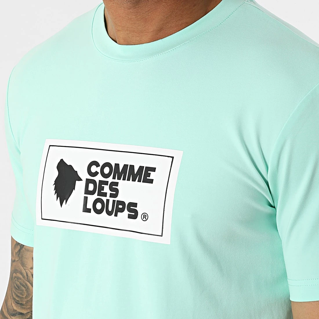 Promo ✔️ Tee 🎁 Shirt Genova Turquoise de Comme Des Loups ❤️ 4 Promo ✔️ Tee 🎁 Shirt Genova Turquoise de Comme Des Loups ❤️ – Image 2