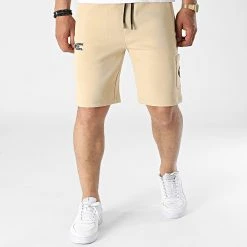 Sortie 👏 Short Jogging Manhattan2 Beige de Comme Des Loups 😀 -Comme Des Loups Soldes comme des loups 317069 SHORT MANHATTAN2 BEIGE KAMEL 20220502T162025 03