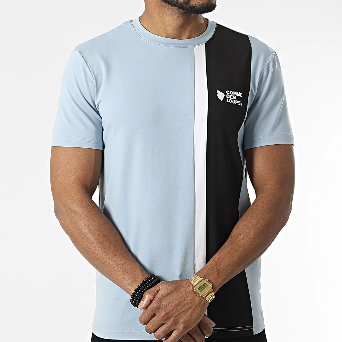 Meilleure vente 🔥 Tee Shirt Amalfi Bleu Clair de Comme Des Loups 💯 5 Meilleure vente 🔥 Tee Shirt Amalfi Bleu Clair de Comme Des Loups 💯 – Image 3