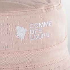 Coupon ⭐ Bob Réversible Logo Noir Rose de Comme Des Loups ❤️ -Comme Des Loups Soldes comme des loups 319791 BOB PINK BLACK 20220518T154628 03