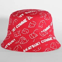 Coupon 👍 Bob Réversible Naruto Akatsuki 003 Rouge de Comme Des Loups ⌛ -Comme Des Loups Soldes comme des loups 321007 BOB AKATSUKI 003 ROUGE 20220519T153724 04