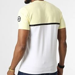 Meilleure vente ✔️ Tee ❤️ Shirt Manhattan 2 Jaune Blanc de Comme Des Loups ✨ -Comme Des Loups Soldes comme des loups 324383 TSHIRT MANHATTAN2 JAUNE 20220620T161405 04