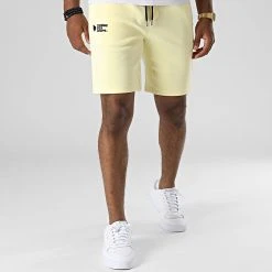 Nouveau 🌟 Short Jogging Manhattan 2 Jaune de Comme Des Loups 😀 -Comme Des Loups Soldes comme des loups 324384 SHORT MANHATTAN2 JAUNE 20220726T160042 03