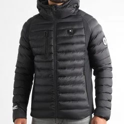 Meilleure affaire ⌛ Doudoune Chauffante Capuche Meribel Noir de Comme Des Loups ⭐