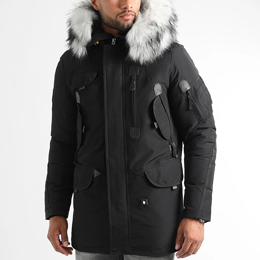 Budget ⌛ Parka Chauffante Copenhagen Noir Gris de Comme Des Loups 🛒 5 Budget ⌛ Parka Chauffante Copenhagen Noir Gris de Comme Des Loups 🛒 – Image 3