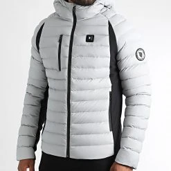 Budget 😀 Doudoune Chauffante Capuche Meribel Premium Gris de Comme Des Loups 🤩