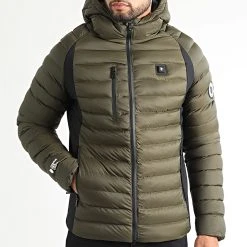 Nouveau 👏 Doudoune Chauffante Capuche Meribel Premium Vert Kaki de Comme Des Loups ❤️ -Comme Des Loups Soldes comme des loups 328486 MERIBEL KAKI 20220720T110525 03