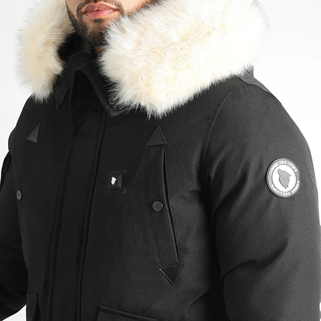 Top 10 ✨ Parka Fourrure Chauffante Chicago Noir Beige de Comme Des Loups 🎉 4 Top 10 ✨ Parka Fourrure Chauffante Chicago Noir Beige de Comme Des Loups 🎉 – Image 2