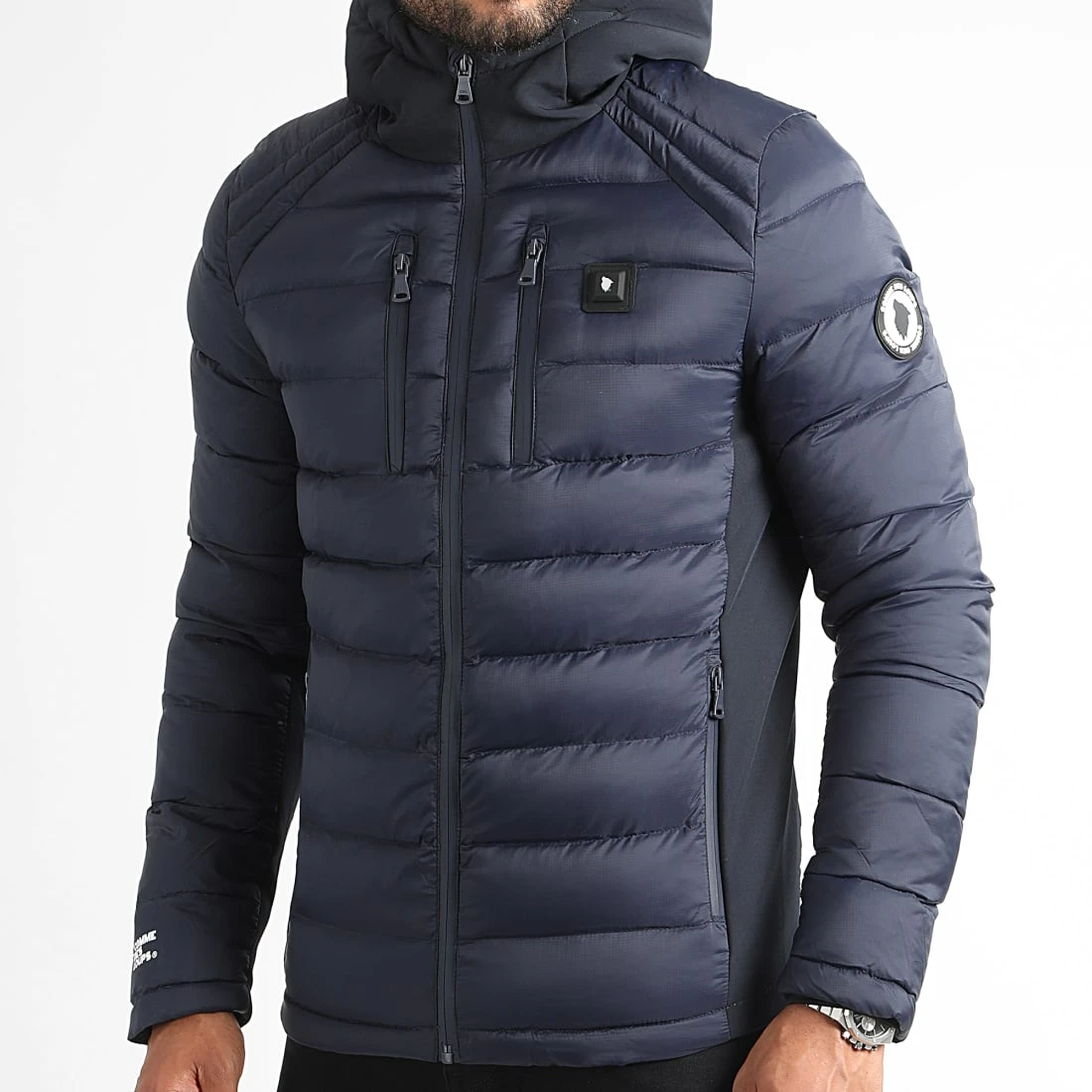 Grosses soldes ⌛ Doudoune Chauffante Capuche Mont Blanc Bleu Marine de Comme Des Loups 👏 3 Grosses soldes ⌛ Doudoune Chauffante Capuche Mont Blanc Bleu Marine de Comme Des Loups 👏