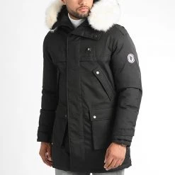 Remise 🔥 Parka Fourrure Chauffante Premium Antartic Noir de Comme Des Loups 😍 -Comme Des Loups Soldes comme des loups 328592 ANTARTIC BLACK FUR WHITE petite 20220720T103335 03