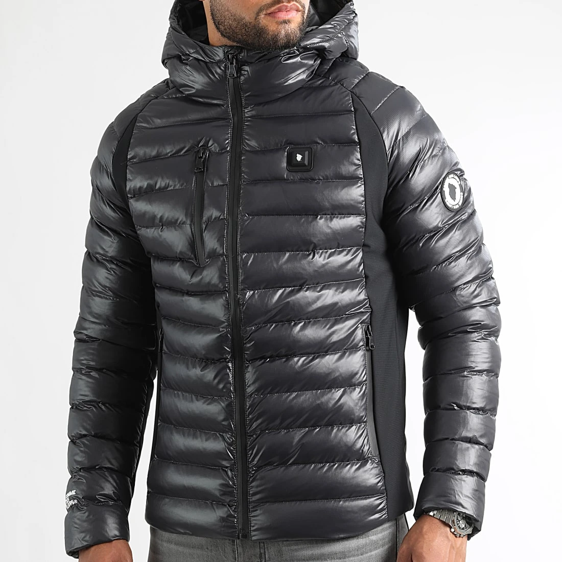 Nouveau 👏 Doudoune Chauffante Capuche Meribel Premium Noir de Comme Des Loups 🌟 3 Nouveau 👏 Doudoune Chauffante Capuche Meribel Premium Noir de Comme Des Loups 🌟