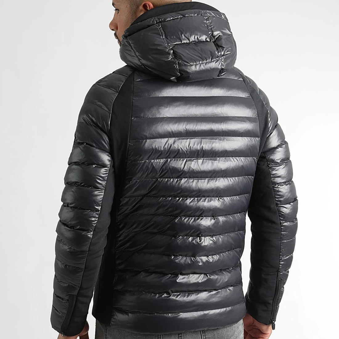 Nouveau 👏 Doudoune Chauffante Capuche Meribel Premium Noir de Comme Des Loups 🌟 6 Nouveau 👏 Doudoune Chauffante Capuche Meribel Premium Noir de Comme Des Loups 🌟 – Image 4