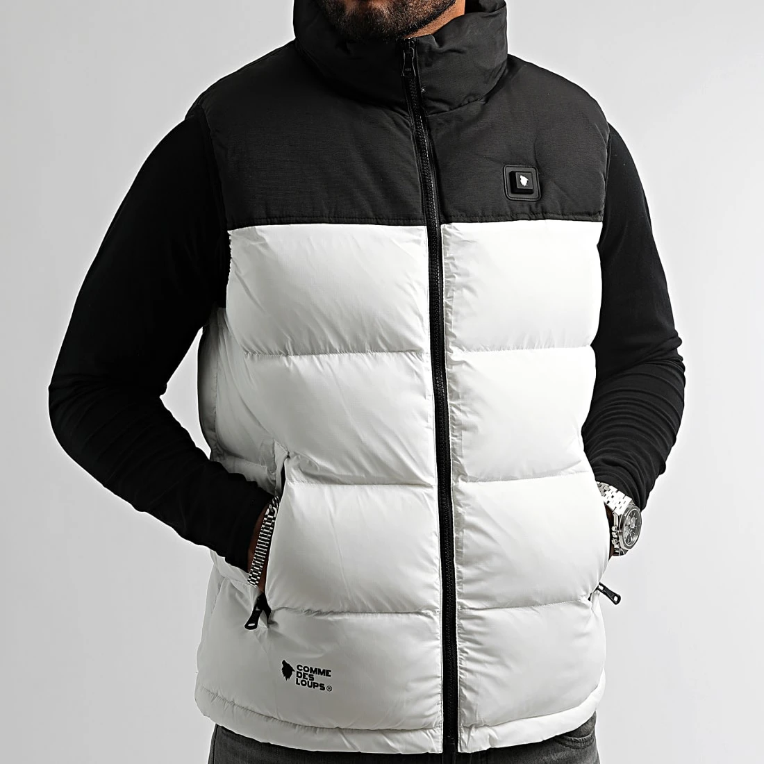 Vente flash ✔️ Doudoune Sans Manches Lisbonne Blanc Noir de Comme Des Loups ✔️ 5 Vente flash ✔️ Doudoune Sans Manches Lisbonne Blanc Noir de Comme Des Loups ✔️ – Image 3