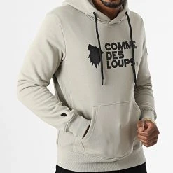Tout neuf ⌛ Sweat Capuche Rio Gris de Comme Des Loups ✔️ -Comme Des Loups Soldes comme des loups 330463 RIO SWEAT MOCA 20220811T161100 03