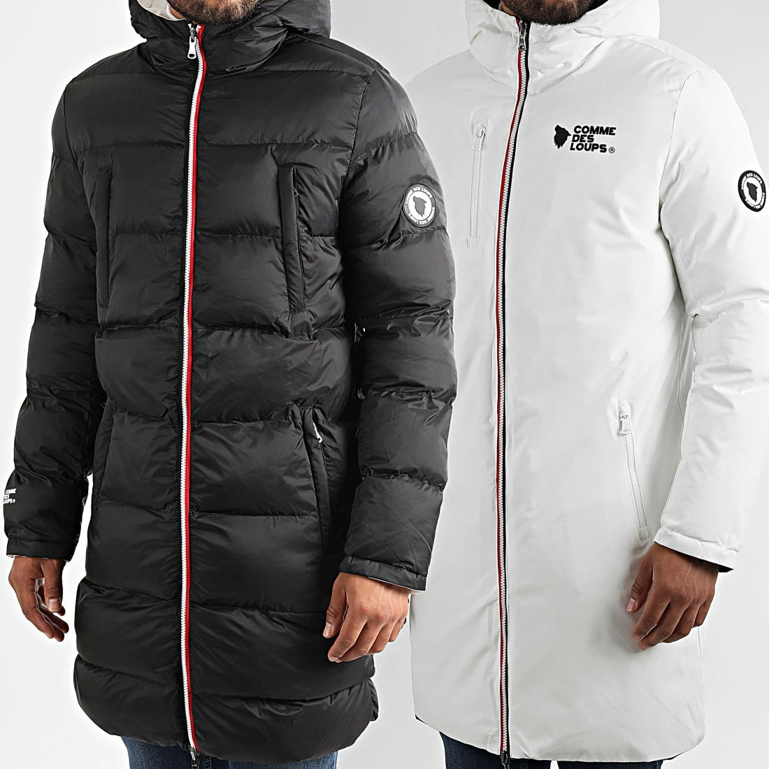 Nouveau 🎁 Doudoune Réversible A Capuche Siberie Noir Blanc de Comme Des Loups 🤩 4 Nouveau 🎁 Doudoune Réversible A Capuche Siberie Noir Blanc de Comme Des Loups 🤩 – Image 2