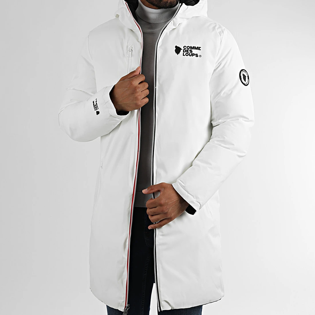 Nouveau 🎁 Doudoune Réversible A Capuche Siberie Noir Blanc de Comme Des Loups 🤩 6 Nouveau 🎁 Doudoune Réversible A Capuche Siberie Noir Blanc de Comme Des Loups 🤩 – Image 4