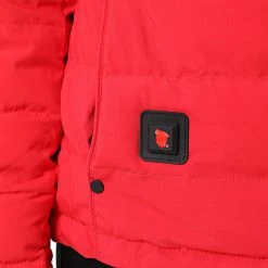 Tout neuf 😉 Doudoune Capuche Fourrure Chauffante Femme Budapest Rouge Beige de Comme Des Loups ⭐ -Comme Des Loups Soldes comme des loups 333024 BUDAPEST RED FOUR BLANC 20220901T101353 04