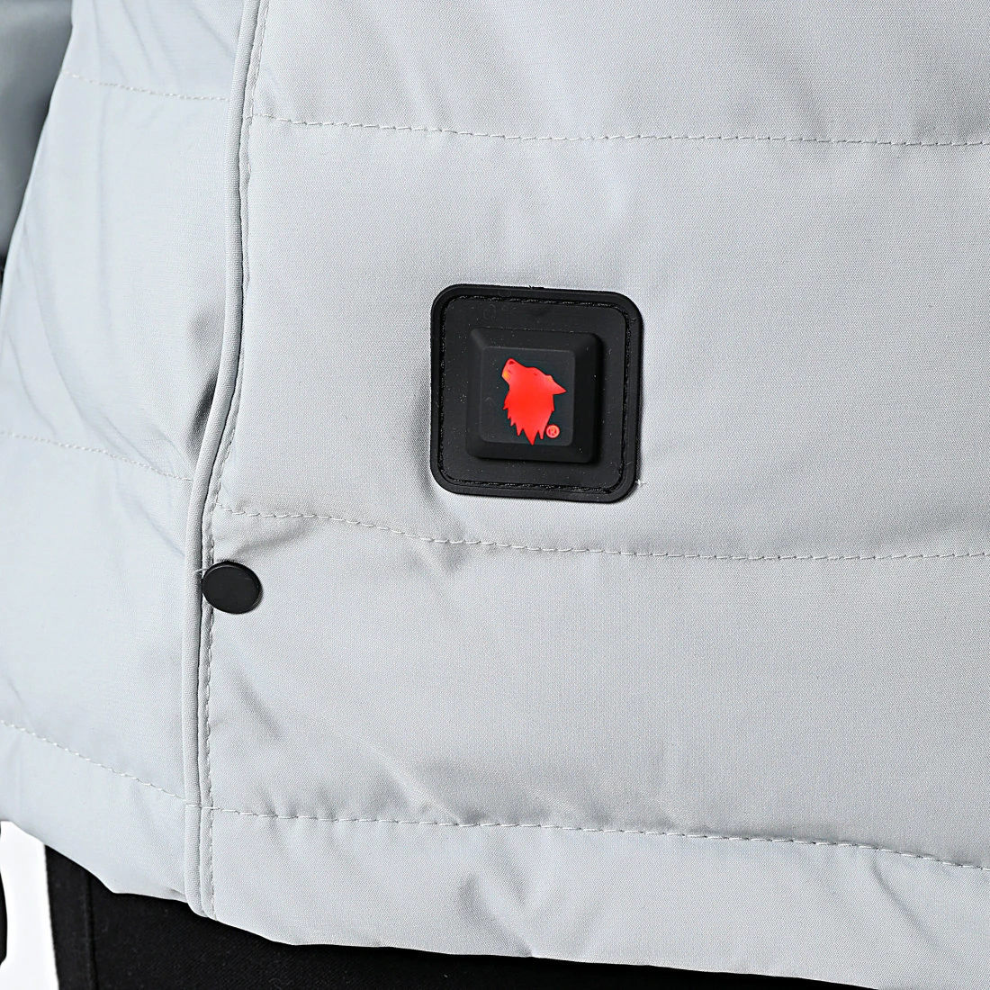 Nouveau ⌛ Doudoune Capuche Fourrure Chauffante Femme Budapest Gris Beige de Comme Des Loups 🎁 6 Nouveau ⌛ Doudoune Capuche Fourrure Chauffante Femme Budapest Gris Beige de Comme Des Loups 🎁 – Image 4