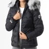 De gros 💯 Doudoune Chauffante Capuche Fourrure Femme Val Thorens Noir Gris de Comme Des Loups 🥰 -Comme Des Loups Soldes comme des loups 333139 VAL THORENS BLACK FUR GREY 20220901T101154 01