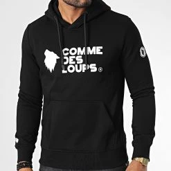 Vente flash 😉 Sweat Capuche Rio Noir de Comme Des Loups 😍
