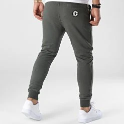 Grosses soldes 🛒 Pantalon Jogging Ville Vert Kaki de Comme Des Loups 🧨 -Comme Des Loups Soldes comme des loups 339149 DEAUVILLE KHAKI 20221007T154636 04