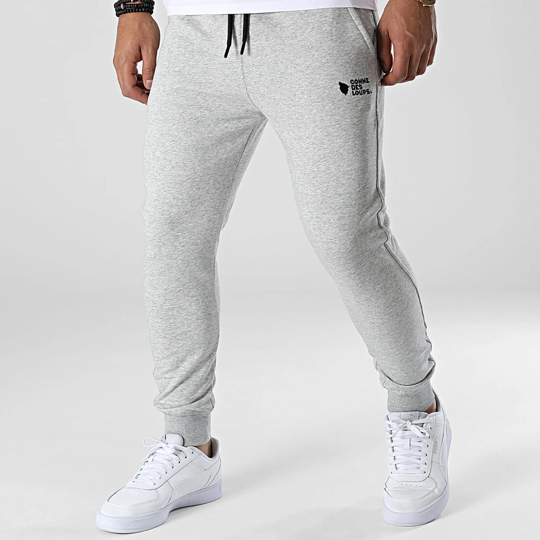 Promo ✔️ Pantalon Jogging Ville Gris Chiné de Comme Des Loups ⭐ 3 Promo ✔️ Pantalon Jogging Ville Gris Chiné de Comme Des Loups ⭐