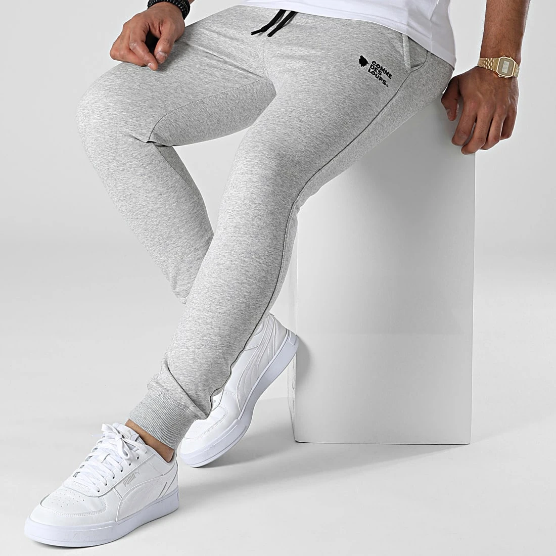 Promo ✔️ Pantalon Jogging Ville Gris Chiné de Comme Des Loups ⭐ 5 Promo ✔️ Pantalon Jogging Ville Gris Chiné de Comme Des Loups ⭐ – Image 3