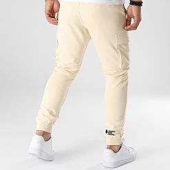 Tout neuf 🎉 Pantalon Jogging Mexico Beige Clair de Comme Des Loups 🎉 -Comme Des Loups Soldes comme des loups 340708 MEXICO BEIGE 20221003T161122 04