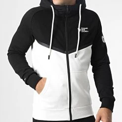 Meilleure affaire 🎉 Ensemble Sweat Zippé Capuche Et Pantalon Jogging Everest Noir Blanc de Comme Des Loups ❤️ -Comme Des Loups Soldes comme des loups 340712 EVEREST NOIR BLANC 20221031T162320 03