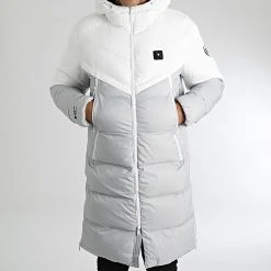 Top 10 ✨ Doudoune Longue Chauffante Tottenham Blanc Gris de Comme Des Loups 😀