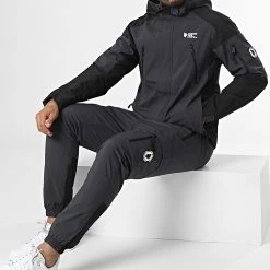 Offres 🎁 Ensemble De Survetement Hybride Gris Anthracite de Comme Des Loups ⌛