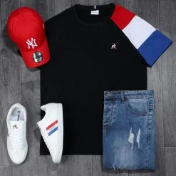 Tout neuf ⌛ Tee 👏 Shirt SS N10 1911260 Noir de Le Coq Sportif 🧨 -Comme Des Loups Soldes le coq sportif 204386 1911260 20191210T152051 03