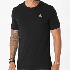 Remise ✨ Tee 😉 Shirt Essential N3 2120199 Noir de Le Coq Sportif 🔔