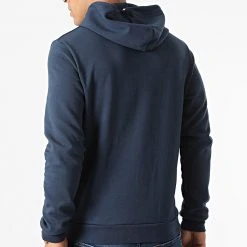 Vente flash ❤️ Sweat Zippé Capuche Essential N3 2120210 Bleu Marine de Le Coq Sportif ✔️ -Comme Des Loups Soldes le coq sportif 291629 2120210 20211118T162326 04