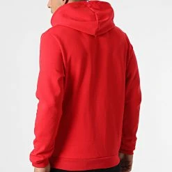 Grosses soldes 👍 Sweat Capuche Essential N1 2210365 Rouge de Le Coq Sportif 🎉 -Comme Des Loups Soldes le coq sportif 291638 2210365 20211118T160441 04