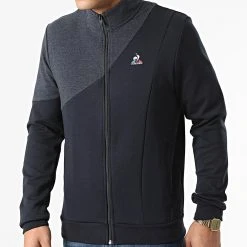 Coupon 😀 Veste Zippée Saison 1 N1 2210369 Bleu Marine de Le Coq Sportif ❤️